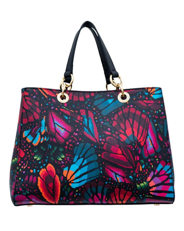 SATCHEL BAG - EMBROIDERED BUTTERFLY - Pineda Covalin US