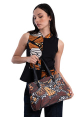 SATCHEL BAG - KAN EK' MACRO BUTTERFLY - Pineda Covalin US