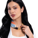 SCARF RING - CIRCULAR GOLD-PLATED BRONZE - Pineda Covalin US