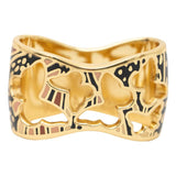 SCARF RING - ENAMELED BUTTERFLY METAL FINISH - Pineda Covalin US