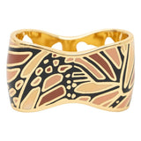 SCARF RING - ENAMELED BUTTERFLY METAL FINISH - Pineda Covalin US