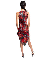 SILK DRESS - MACRO BUTTERFLY - Pineda Covalin US