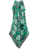 SILK DRESS - MACRO BUTTERFLY - Pineda Covalin US