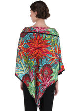 SILK PONCHO - CACTACEANS SANCTUARY - Pineda Covalin US