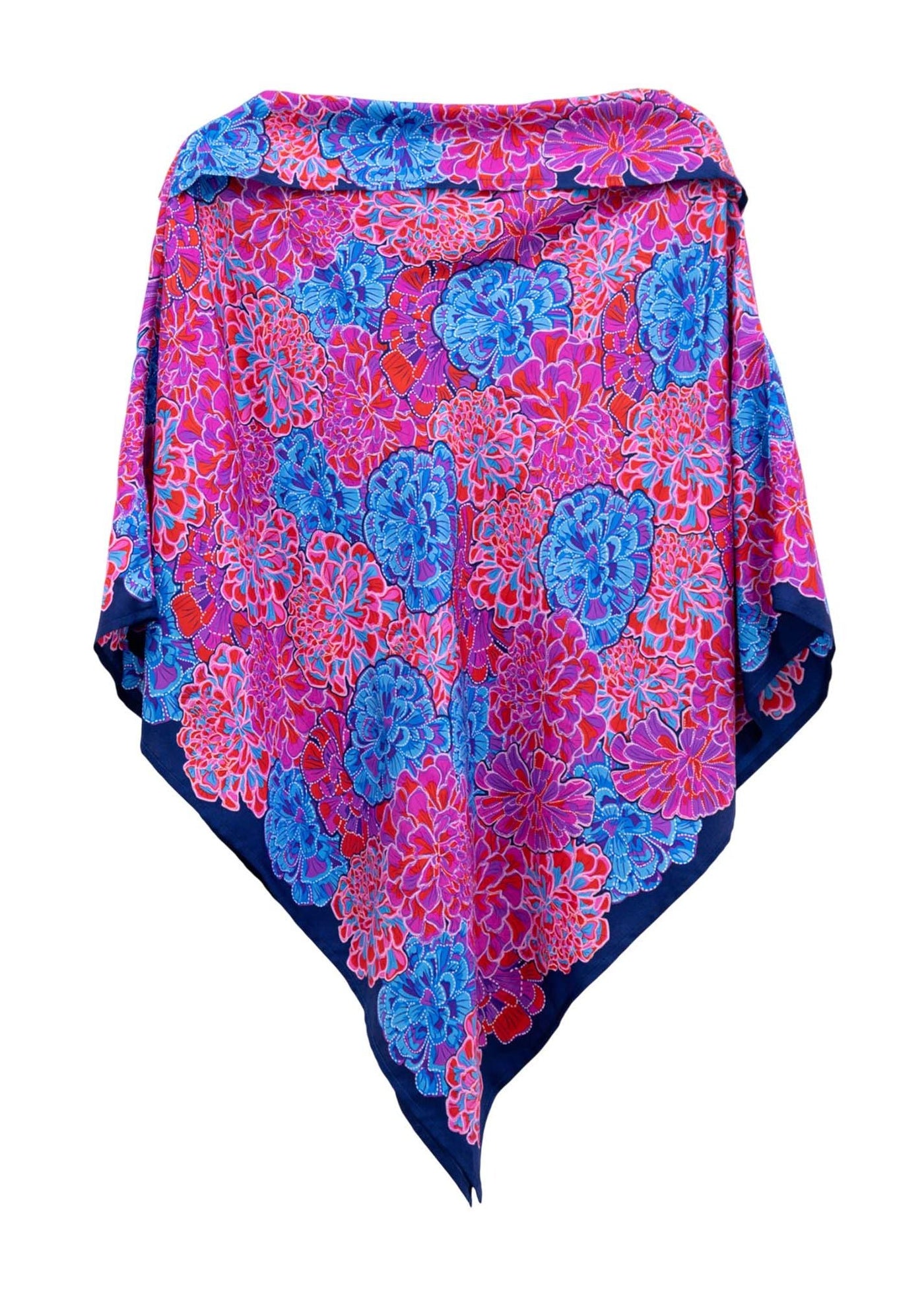 ジャケット・アウター SHINRABANSHO SILK 100% poncho a2 SILK PONCHO - CEMPASUCHIL - Pineda Covalin US