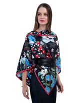 SILK PONCHO - MEXICAN MAGPIE - Pineda Covalin US