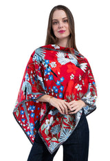 SILK PONCHO - MEXICAN MAGPIE - Pineda Covalin US