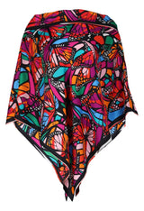 SILK PONCHO - MONARCH BUTTERFLY FLIGHT - Pineda Covalin US