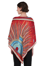 SILK PONCHO - PLUMAGE ART - Pineda Covalin US