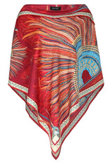 SILK PONCHO - PLUMAGE ART - Pineda Covalin US