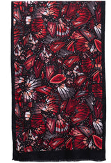 SILK SHAWL - EMBROIDERED BUTTERFLY - Pineda Covalin US