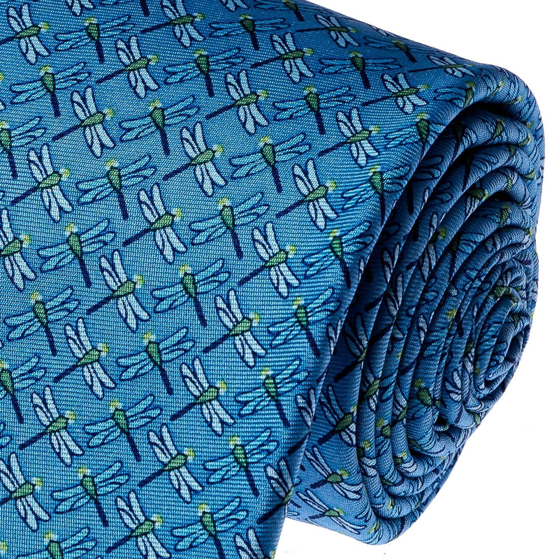 SILK TIE - DRAGONFLY - Pineda Covalin US