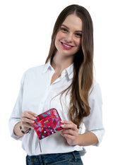 SMALL SAFFIANO WALLET - EPHEMERAL ART - Pineda Covalin US