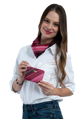 SMALL SAFFIANO WALLET - YEMAL PRE-HISPANIC FRETS - Pineda Covalin US