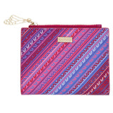 SMALL SAFFIANO WALLET - YEMAL PRE-HISPANIC FRETS - Pineda Covalin US