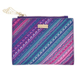 SMALL SAFFIANO WALLET - YEMAL PRE-HISPANIC FRETS - Pineda Covalin US
