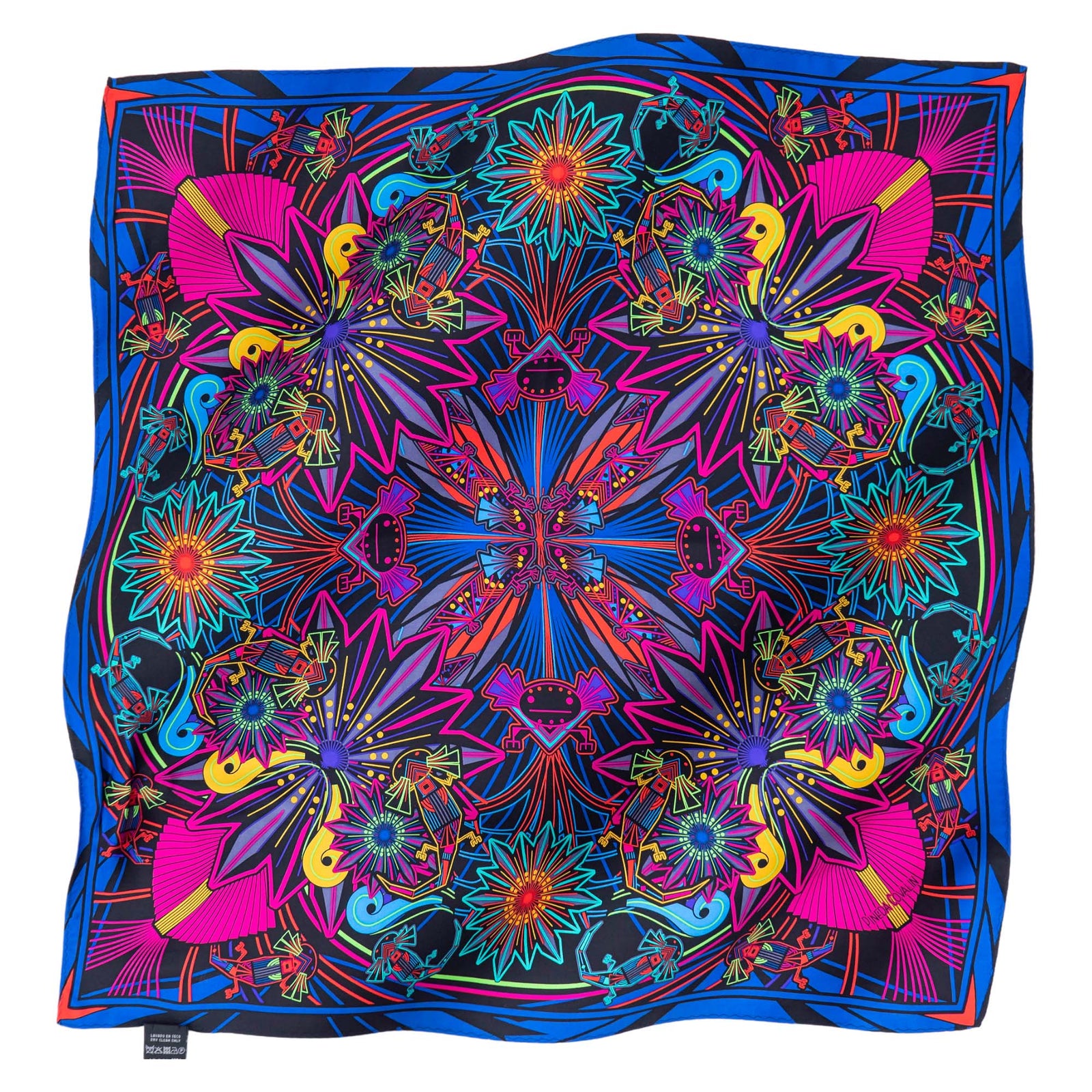SMALL SILK SCARF - AXOLOTLS - Pineda Covalin US
