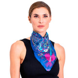 SMALL SILK SCARF - AXOLOTLS - Pineda Covalin US
