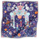 SMALL SILK SCARF - CATRINES - Pineda Covalin US