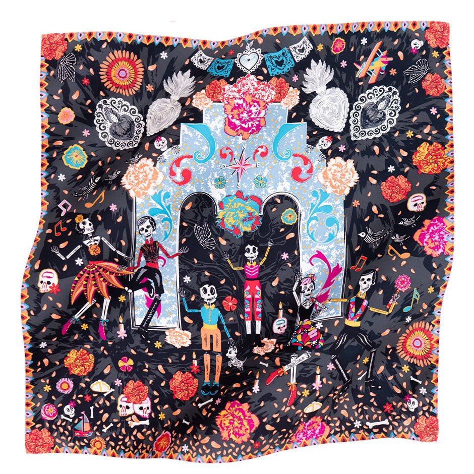 SMALL SILK SCARF - CATRINES - Pineda Covalin US