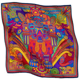 SMALL SILK SCARF - COATLICUE - Pineda Covalin US