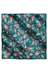 SMALL SILK SCARF - EMBROIDERED BUTTERFLY - Pineda Covalin US
