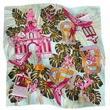 SMALL SILK SCARF - JUNGLE GUARDIAN MONKEYS - Pineda Covalin US