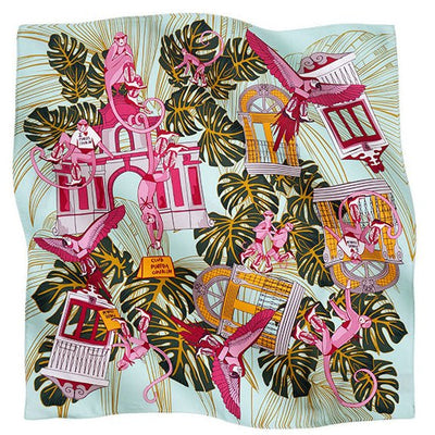 SMALL SILK SCARF - JUNGLE GUARDIAN MONKEYS – Pineda Covalin US