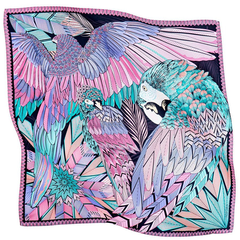 SMALL SILK SCARF - MACAW - Pineda Covalin US