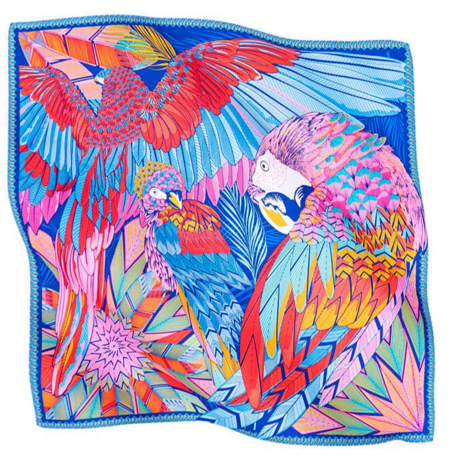 SMALL SILK SCARF - MACAW - Pineda Covalin US