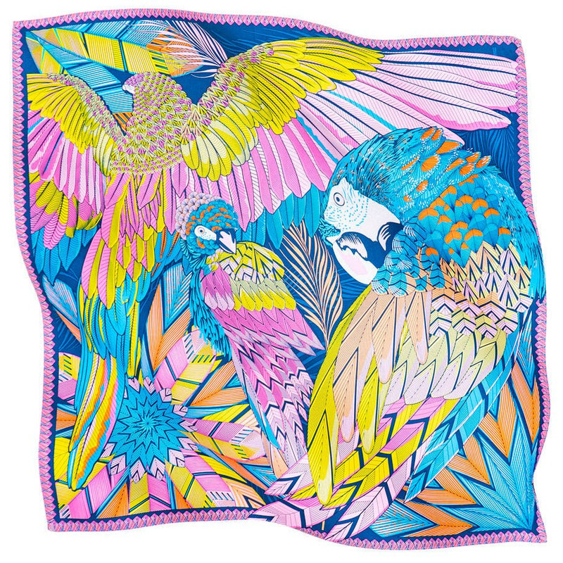 SMALL SILK SCARF - MACAW - Pineda Covalin US