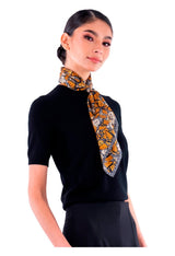 SMALL SILK SCARF - MONARCH BUTTERFLY - Pineda Covalin US