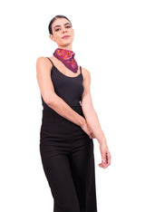 SMALL SILK SCARF - QUETZALCOATL - Pineda Covalin US