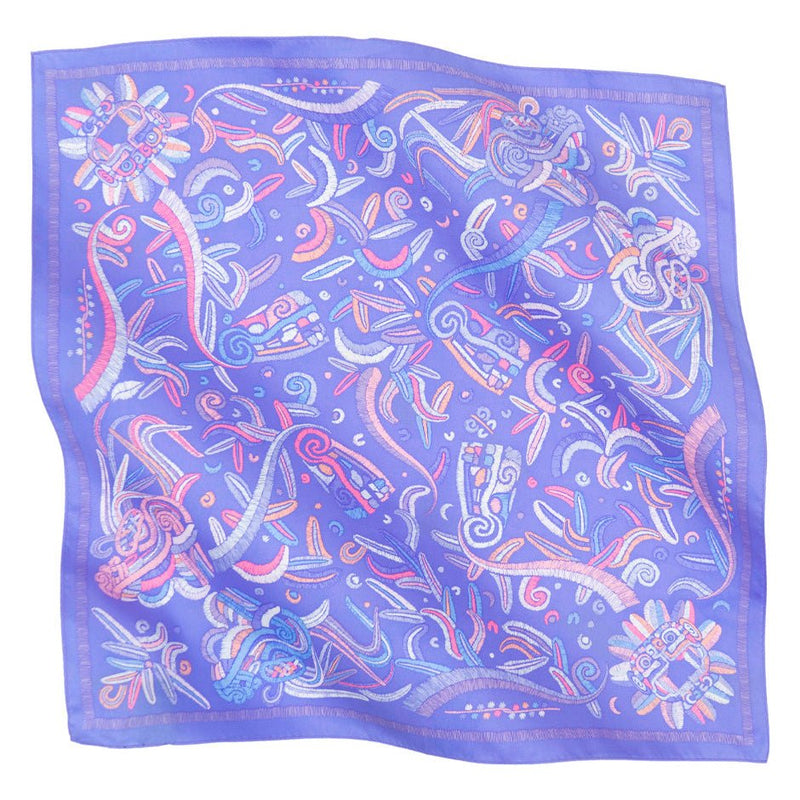 SMALL SILK SCARF - QUETZALCOATL - Pineda Covalin US