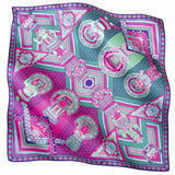 SMALL SILK SCARF - SMILING FACES - Pineda Covalin US