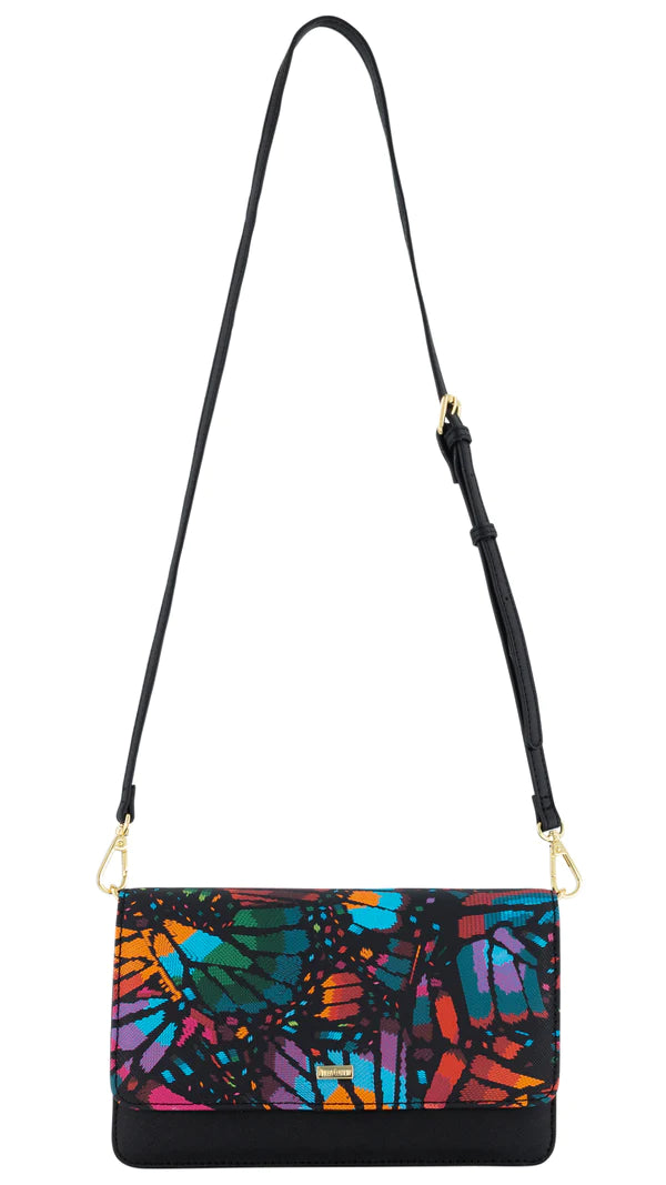KALAN EMBROIDERED BUTTERFLY CROSSBODY