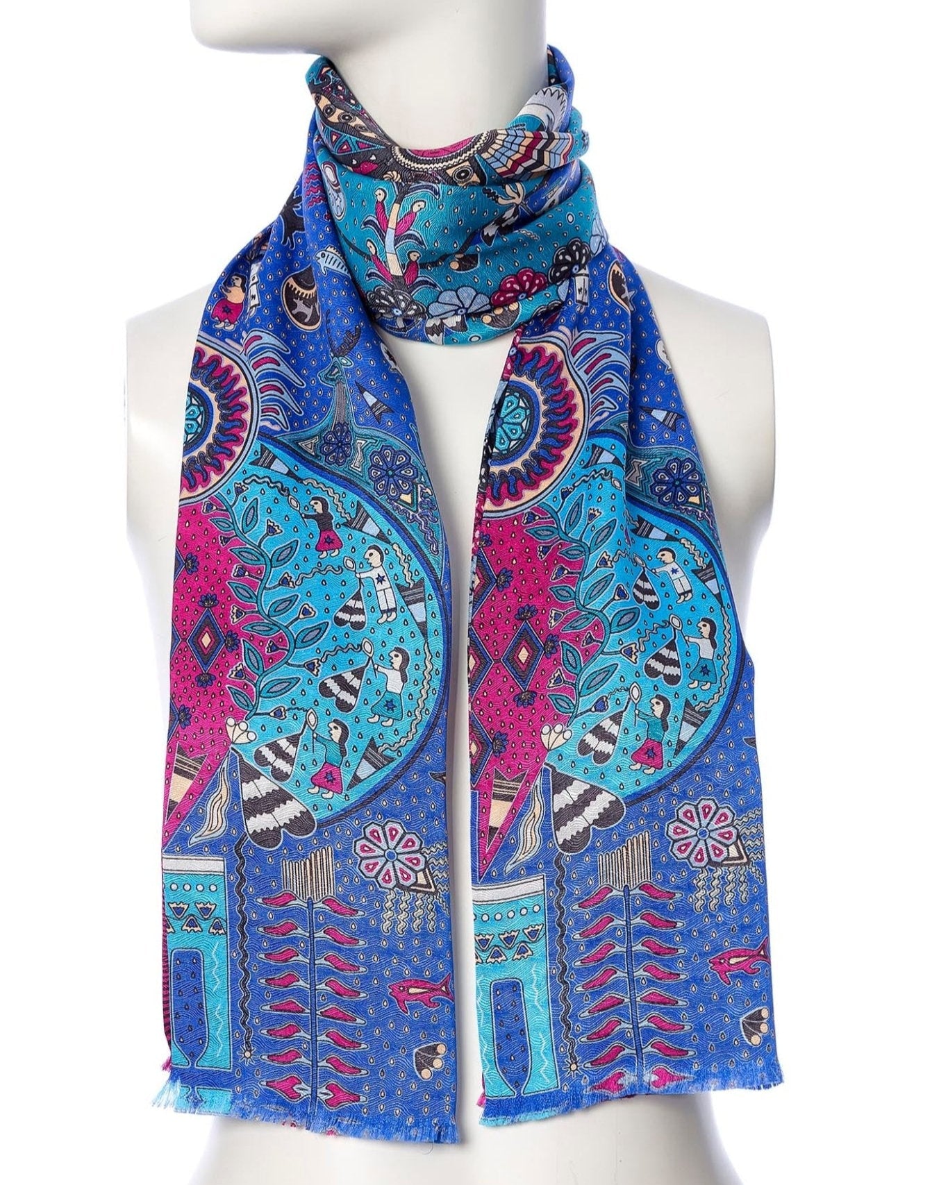 Initiation Double-Sided Long Scarf – Cultural and Elegant – Pineda