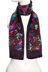 ORIGINAL EMBROIDERED BUTTERFLY DV SCARF