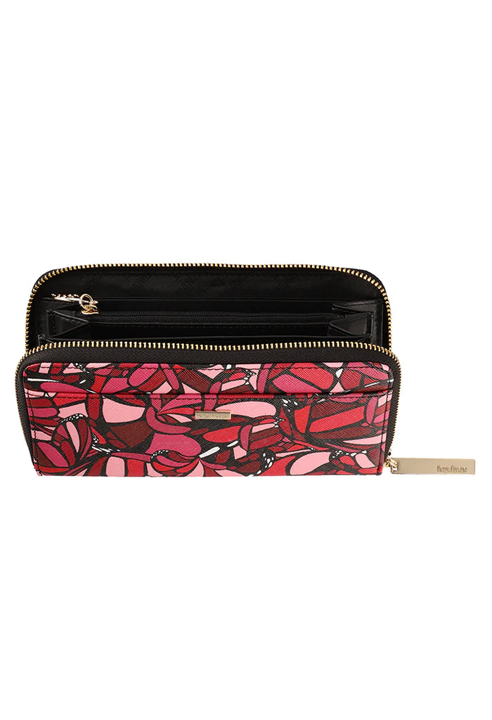 ABSTRACT BUTTERFLY CD VI SAFF WALLET
