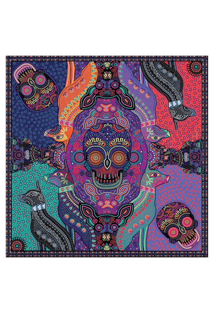 MICTLÁN DAY OF THE DEAD SMALL SCARF