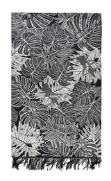 FOLIAGE SHAWL WITH VELVET – ELEGANT FLORAL WRAP FOR WOMEN, SOFT & STYLISH - Pineda Covalin US