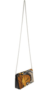 CLUTCH WITH REMOVABLE CHAIN - MACRO BUTTERFLY - Pineda Covalin US
