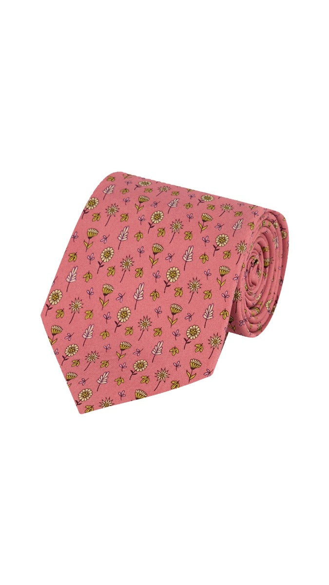 HERBALIST FLOWERS TIE