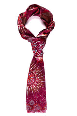 DOUBLE SIDED LONG SCARF - HUMMINGBIRD - Pineda Covalin US