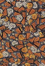 JACQUARD SILK SHAWL - MONARCH BUTTERFLY - Pineda Covalin US