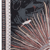 JACQUARD SILK SHAWL - PLUMAGE ART - Pineda Covalin US