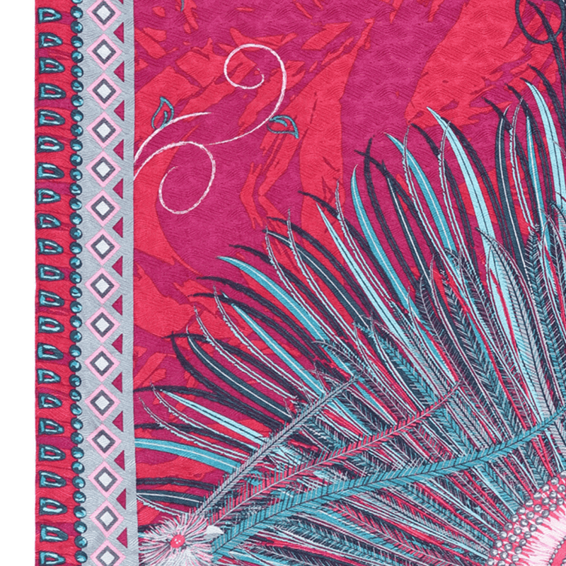 JACQUARD SILK SHAWL - PLUMAGE ART - Pineda Covalin US