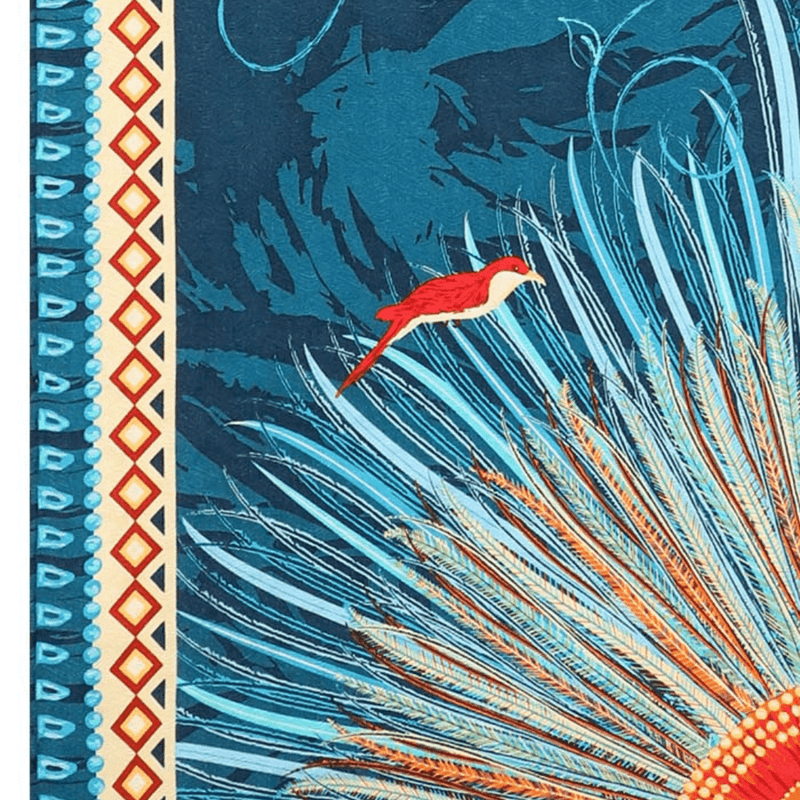JACQUARD SILK SHAWL - PLUMAGE ART - Pineda Covalin US