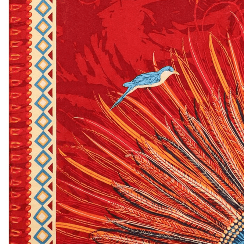 JACQUARD SILK SHAWL - PLUMAGE ART - Pineda Covalin US