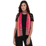 JACQUARD SILK SHAWL - PLUMAGE ART - Pineda Covalin US